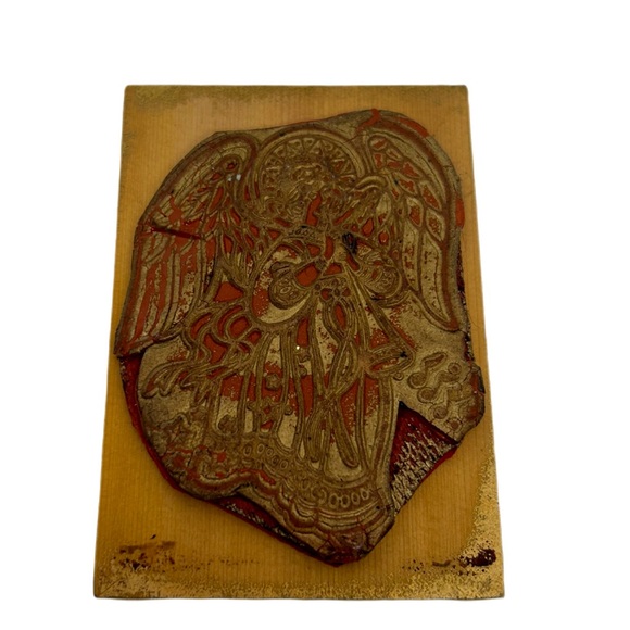 3/$15 Wooden Christmas Angel Stamp - Picture 2 of 2